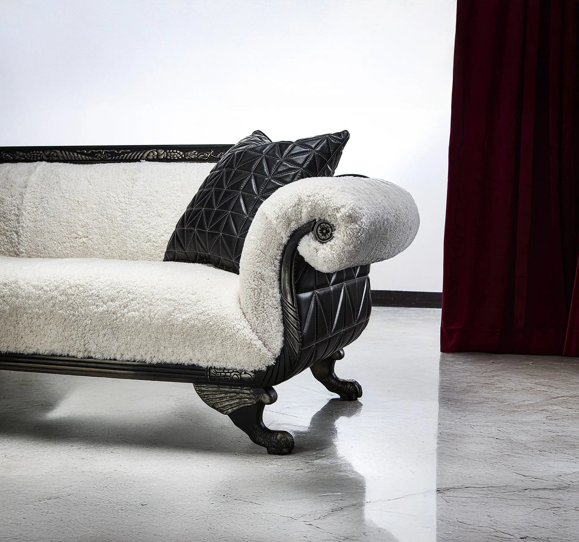 Coco_Duncan_Phyfe_Sofa_Arm_Detail_Sheepskin_White_Old_Hickory_Tannery