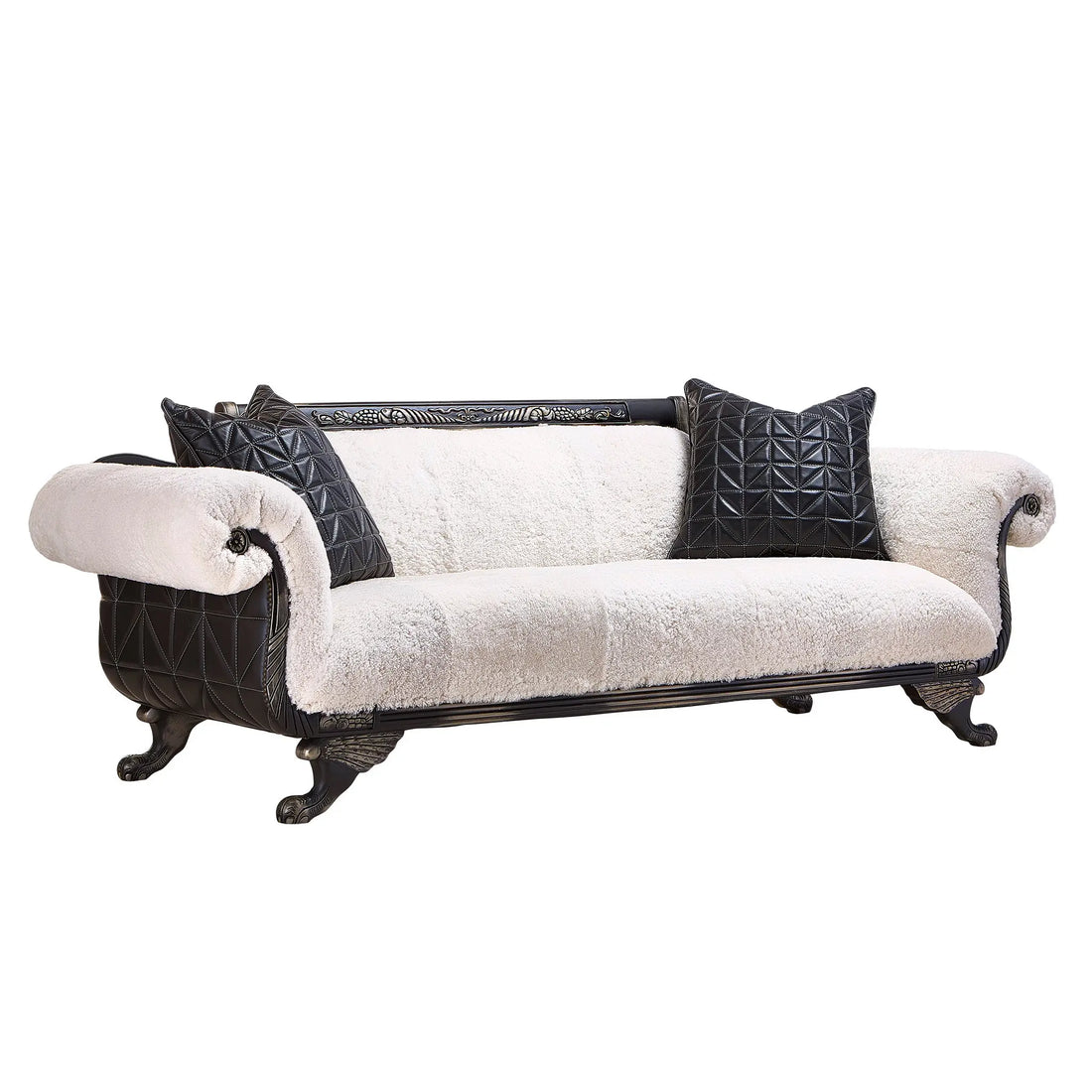 Coco_Duncan_Phyfe_Sofa_Front_Straight_Sheepskin_White_Old_Hickory_Tannery