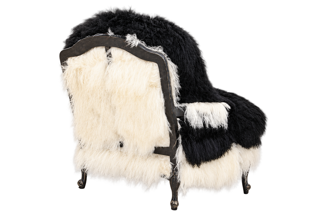 Cabaret Bergère Chair Tibetan Sheepskin