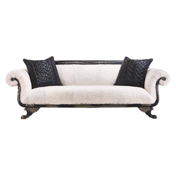 Coco_Duncan_Phyfe_Sofa_Front_Straight_Sheepskin_White_Old_Hickory_Tannery